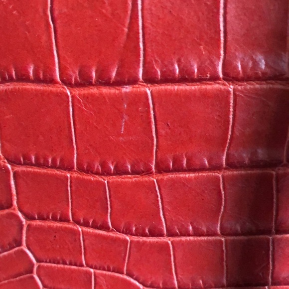 Michael kors beautiful red reptile bag purchased from the runway collection - Picture 6 of 6